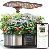 LETPOT LPH-Max Hydroponics Growing System front view with LED lights