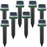 Letyet Solar Powered Mole Repellent 8 pack in green