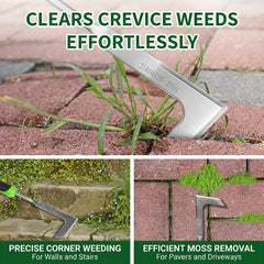 Lever-Action V-Shaped Weed Puller close-up