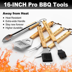 LEWARAN BBQ spatula with wooden handle