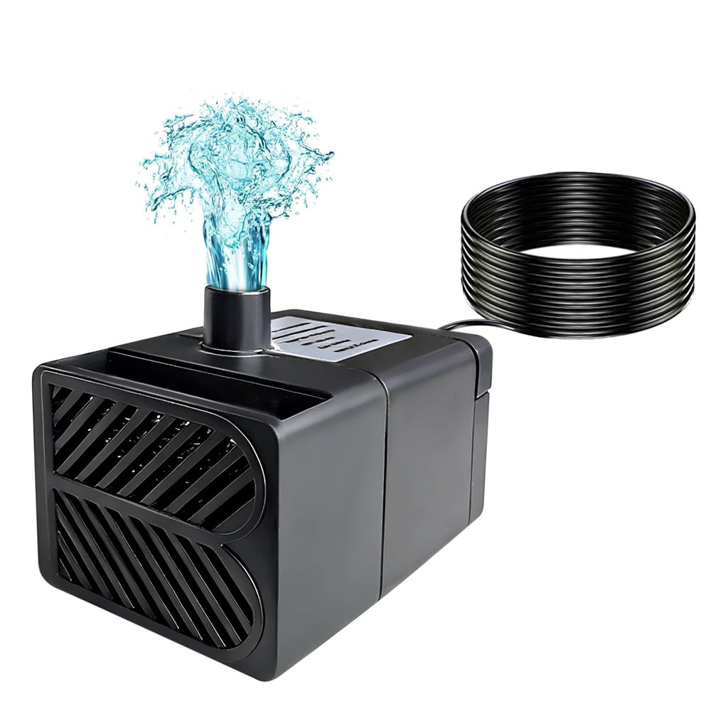 Lewisia BP200 water pump front view, compact size