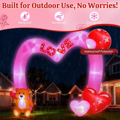 Lewondr inflatable arch set up in a garden