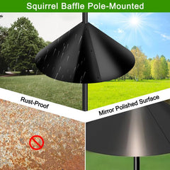 Lezcufer Squirrel Proof Baffle smooth surface detail