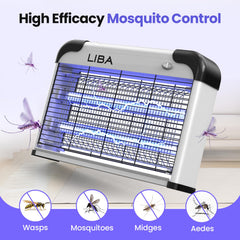 LiBa Indoor Bug Zapper 2800V side view showing safety screen