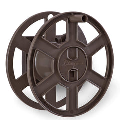 Liberty Garden Wall Mount Hose Reel in bronze showing side view
