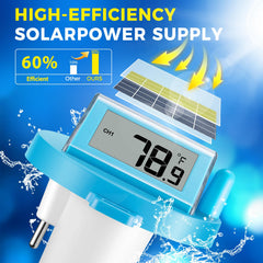 LICHI Solar Wireless Floating Pool Thermometer back view