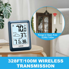 LICHI thermometer showing temperature and humidity readings
