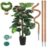 LifeNest 50 Inch Moss Pole front view with plant support