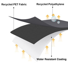 lifestyle image of acoveritt griddle cover protecting outdoor grill