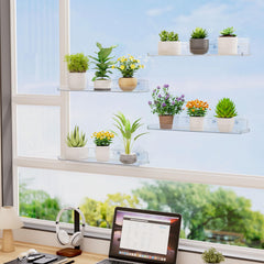 Lifewit Window Plant Shelf with plants displayed