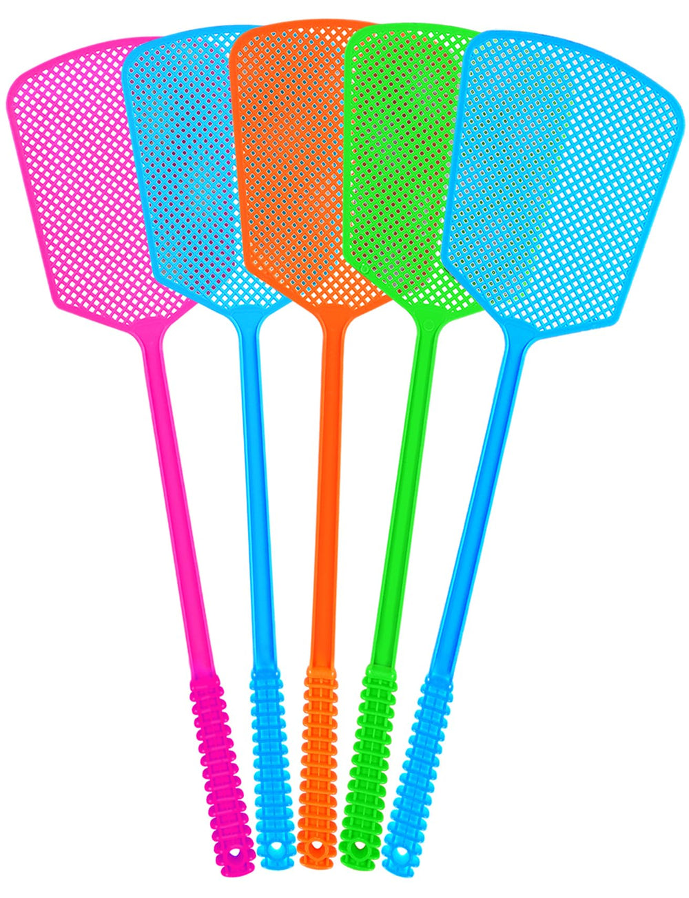 LifHap Fly Swatter 5 Pack, multicoloured front view