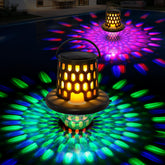 LightHacker Floating Pool Lights, 2pcs, black color, floating in a pool