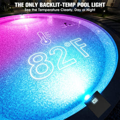 LightHacker Solar Pool Light showing adjustable lengths