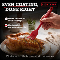 Lightyear basting brush with a hanging hook for storage