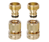 LIKAGE Brass Hose Quick Connect male and female connectors pack