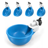Lil'Clucker Automatic Chicken Waterer Cup front view, blue