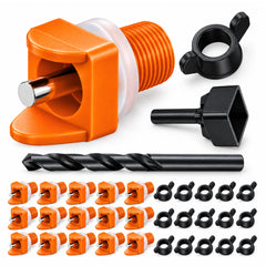 Lil'Clucker Chicken Waterer Nipples pack of 15 in orange