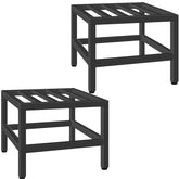 Lilybud Plant Stand Indoor Outdoor black wrought iron front view