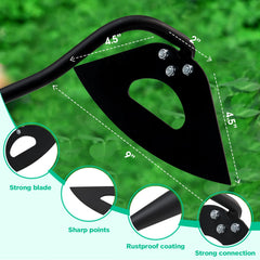 Lilyvane garden hoe showing adjustable handle length