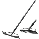 Lilyvane Garden Rake 63 inch long handle front view