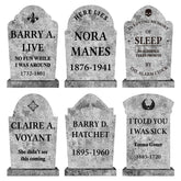 LimBridge Halloween Tombstones pack featuring 6 large grey tombstones