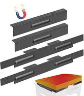 LimeCare Magnetic Wind Guards black set installed on Blackstone 22-inch griddle
