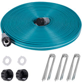 LINEX Sprinkler Soaker Hose 50 ft in blue-green colour rolled up