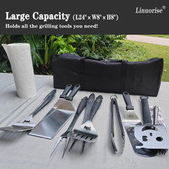 Linuorise BBQ Tools Storage Bag being carried outdoors