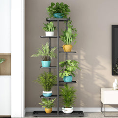 LINZINAR 7 Tier Plant Stand displaying various plants