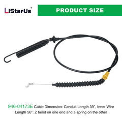 LiStarUs 946-04173E Deck Engagement Cable back view