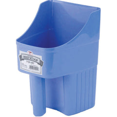 Little Giant 3 Quart Enclosed Feed Scoop in Berry Blue, front view
