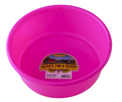 Little Giant 5 Quart Plastic Utility Pan in hot pink front view