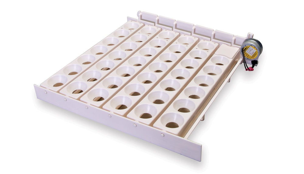 Little Giant Automatic Egg Turner front view with 41 egg cups