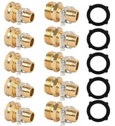 LIULO TOOL Garden Hose Repair Connector set including clamps and washers