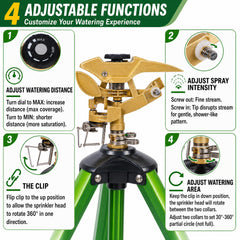 LIULO TOOL sprinkler set showing tripod legs extended