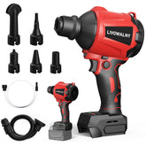 LIVOWALNY Cordless Air Pump Dust Blower red model front view
