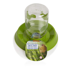 Lixit Chicken Feeder 64oz base flipped for water use