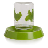 Lixit Chicken Feeder 64oz clear model front view