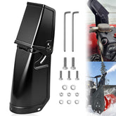 LIZEWEI chute assembly for snow throwers, black front view
