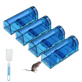 lllteri humane mouse trap blue front view