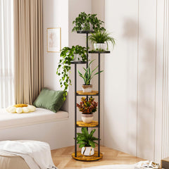 LMGVRZK 6-Tier Indoor Plant Stand in living room setting