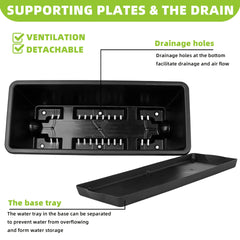 LOCONHA 7 Pack Planters with attached drainage tray