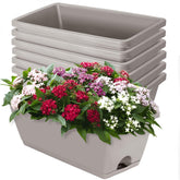 LOCONHA 7 Pack Window Box Planters in French Grey