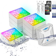 LOFTEK Submersible LED Pool Lights set of 8, white