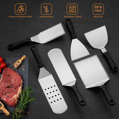 Long griddle spatula from Leonyo set