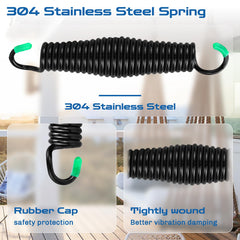 LONGADS Heavy Duty Porch Swing Springs showing chrome-plated stainless steel