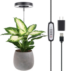 LORDEM Full Spectrum LED Plant Grow Light black model front view