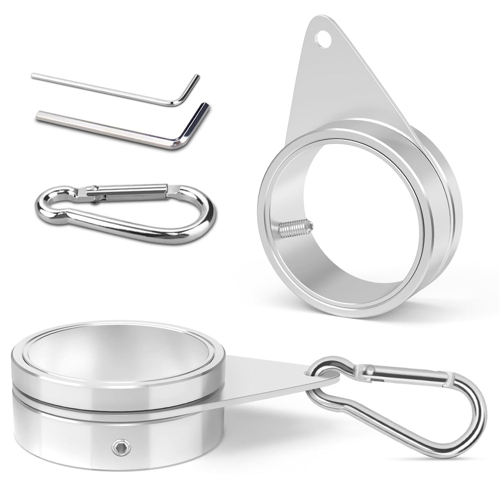 Loretoy Aluminum Alloy Flag Pole Ring front view