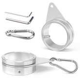 Loretoy Aluminum Alloy Flag Pole Ring front view