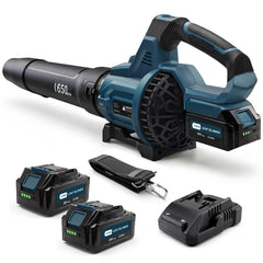 LOSART Cordless Leaf Blower front view with tapered nozzle